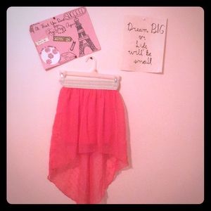 Pink flowy skirt in kids size